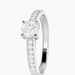 Bague Aramis Ld Platine Blanc Diamant Synth&eacute;tique - Solitaires Femme | Marc Orian