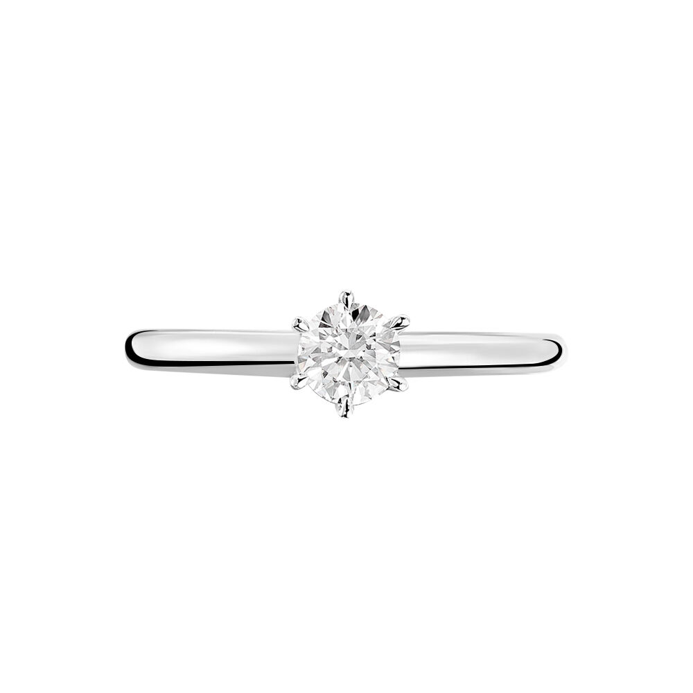 Bague Solitaire Dallal Or Blanc Diamant - Solitaires Femme | Marc Orian