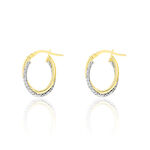 Cr&eacute;oles Maelia Or Bicolore - Cr&eacute;oles Femme | Marc Orian