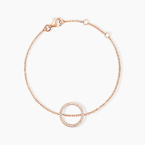 Bracelet Alysone Argent Rose Oxyde De Zirconium - Bracelets chaînes Femme | Marc Orian