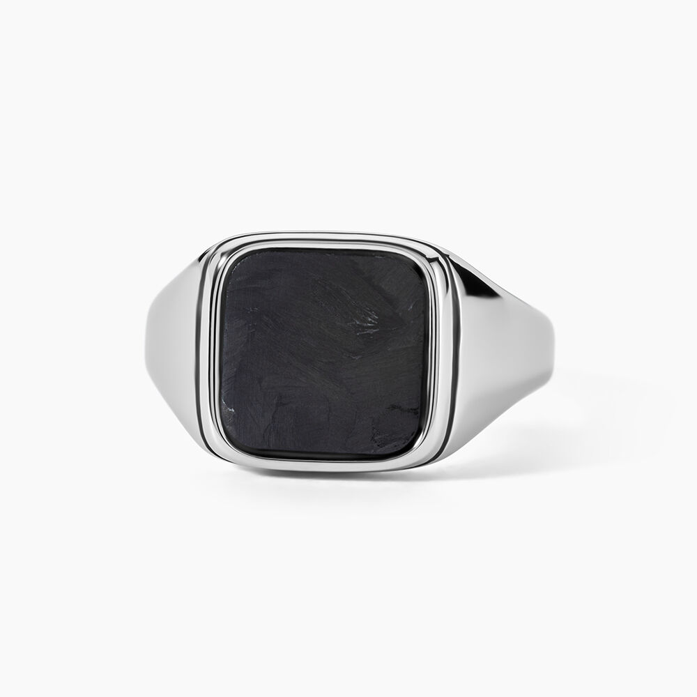 Chevalière Jourdan Jeremiah Acier Argenté - Bijoux fantaisie Homme | Marc Orian