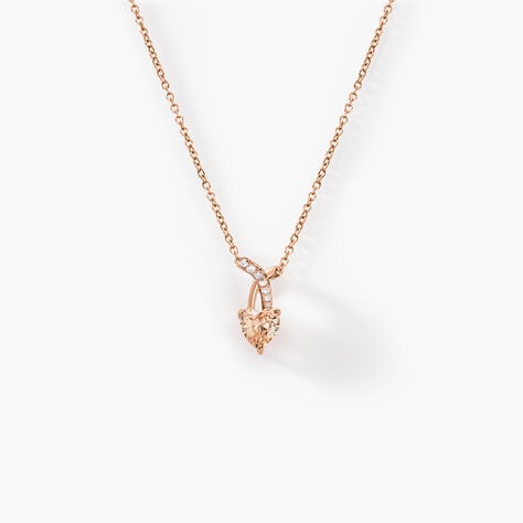 Collier Avalon Argent Rose Oxyde De Zirconium - Colliers avec pierres Femme | Marc Orian