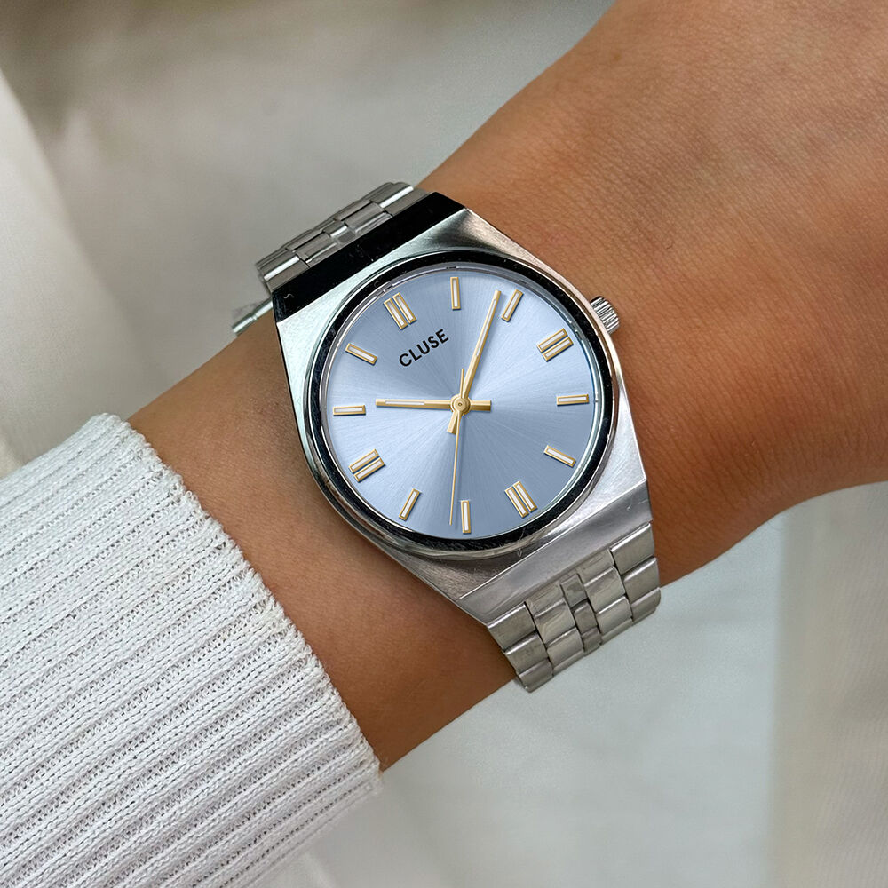 Montre Cluse Retro 70's Bleu - Montres étanches Femme | Marc Orian