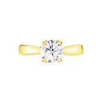 Bague Solitaire Vicoeuria Or Jaune Diamant Synth&eacute;tique - Parures de mariage Femme | Marc Orian