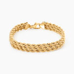 Bracelet Cordelia Maille Corde 3 Rangs Or Jaune - Bracelets mailles Femme | Marc Orian