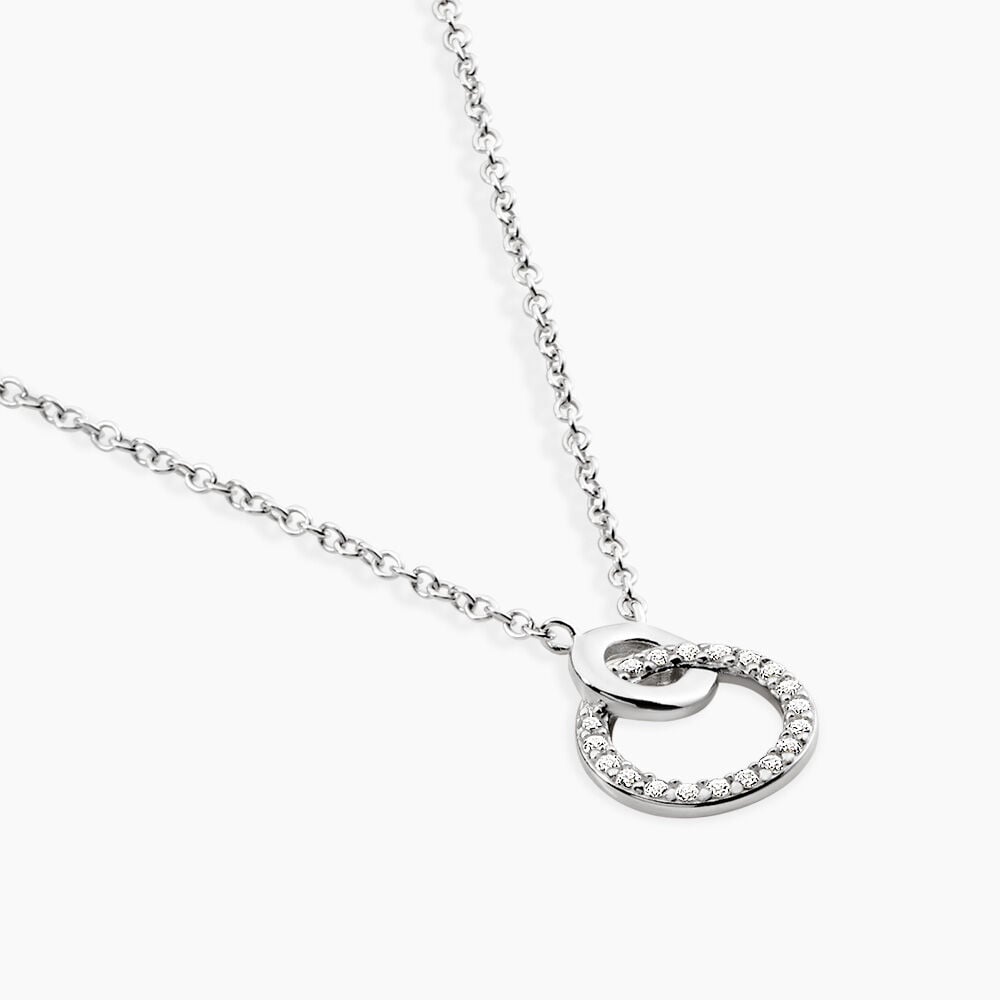 Collier Fant Argent Blanc Oxyde De Zirconium - Colliers avec pierres Femme | Marc Orian