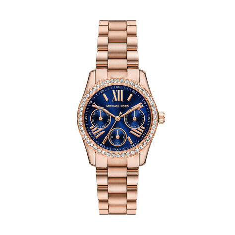Montre Michael Kors Lexington Lux Bleu - Nouveautés Femme | Marc Orian