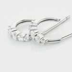 Cr&eacute;oles Anemone Argent Blanc Oxyde De Zirconium - Cr&eacute;oles Femme | Marc Orian