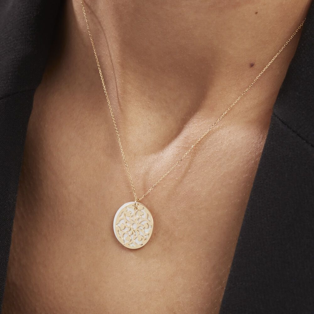 Collier Or Jaune Solie Nacre - Colliers avec pierres Femme | Marc Orian