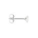 Boucle D'oreille Puce Unitaire Niels Argent Blanc Oxyde De Zirconium - Puces Homme | Marc Orian