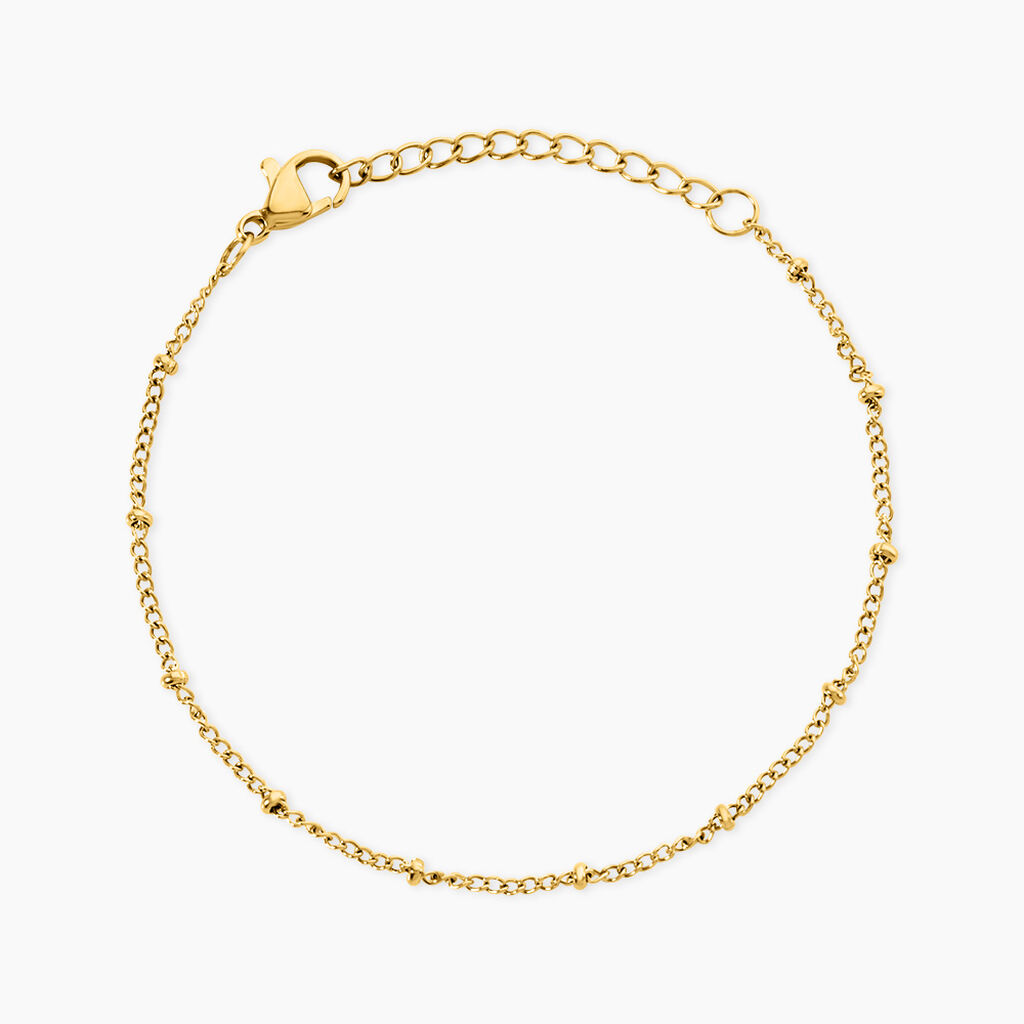 Bracelet Susy Acier Jaune - Bracelets cha&icirc;nes Femme | Marc Orian