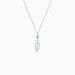 Collier Argent Blanc Angelika Pierres Synthetiques - Colliers ras du cou Femme | Marc Orian
