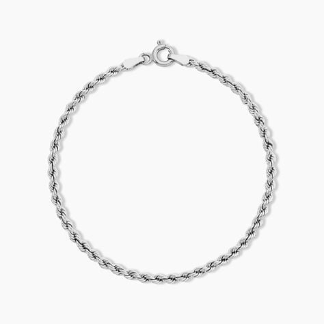 Bracelet Cordelia Maille Corde Or Blanc - Bracelets mailles Femme | Marc Orian