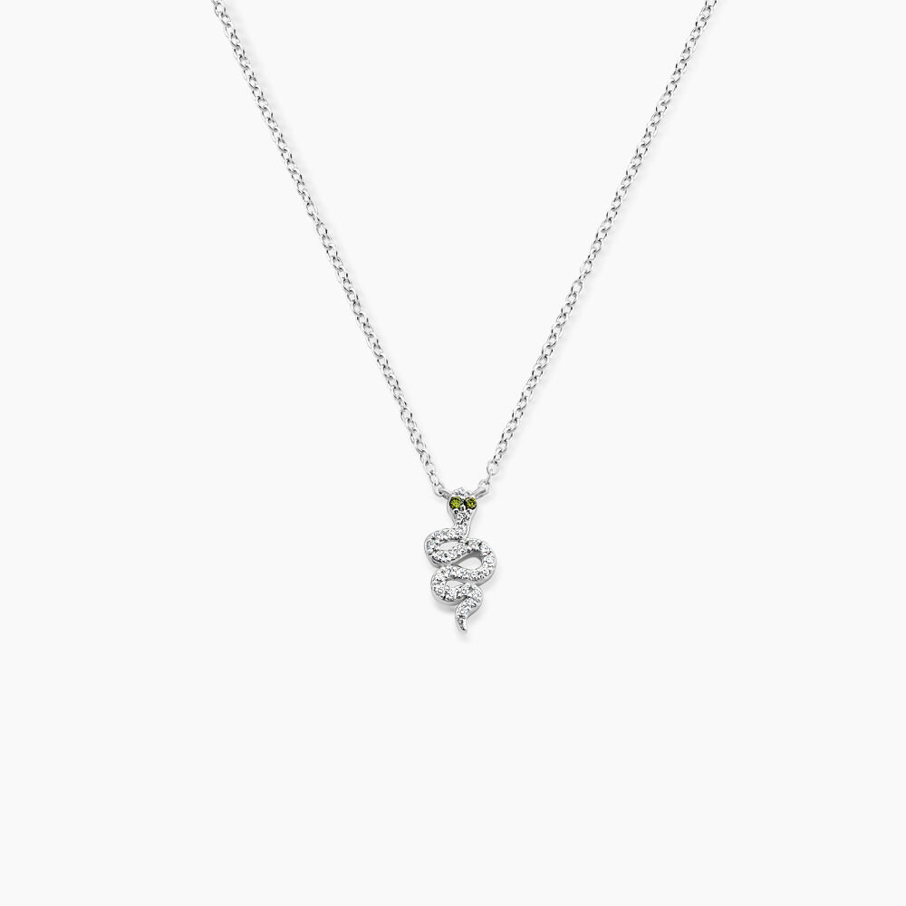 Collier Desert Argent Blanc Oxyde De Zirconium - Colliers avec pierres Femme | Marc Orian