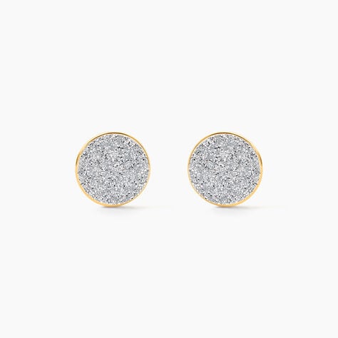 Boucles D'oreilles Puces Eryne Or Jaune - Puces Femme | Marc Orian