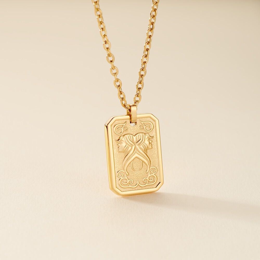 Collier Phebus Him Acier Jaune - Colliers fantaisie Homme | Marc Orian