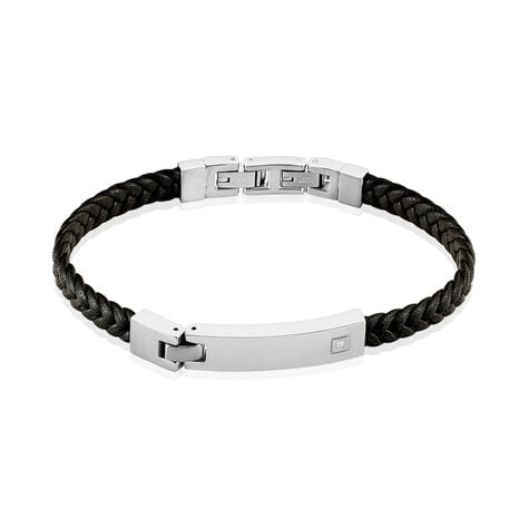 Bracelet Phebus Him Casual Acier Blanc Diamant - Bracelets cuir Homme | Marc Orian