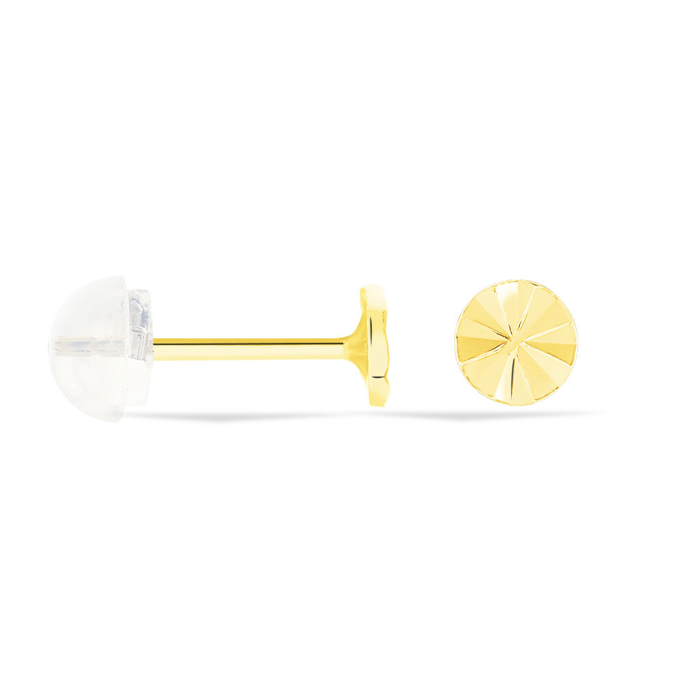 Boucles D'oreilles Puces Berangere Cercle Or Jaune - Puces Femme | Marc Orian