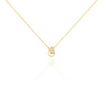 Collier Mahalya Plaqu&eacute; Or Jaune Oxyde De Zirconium - Colliers avec pierres Femme | Marc Orian