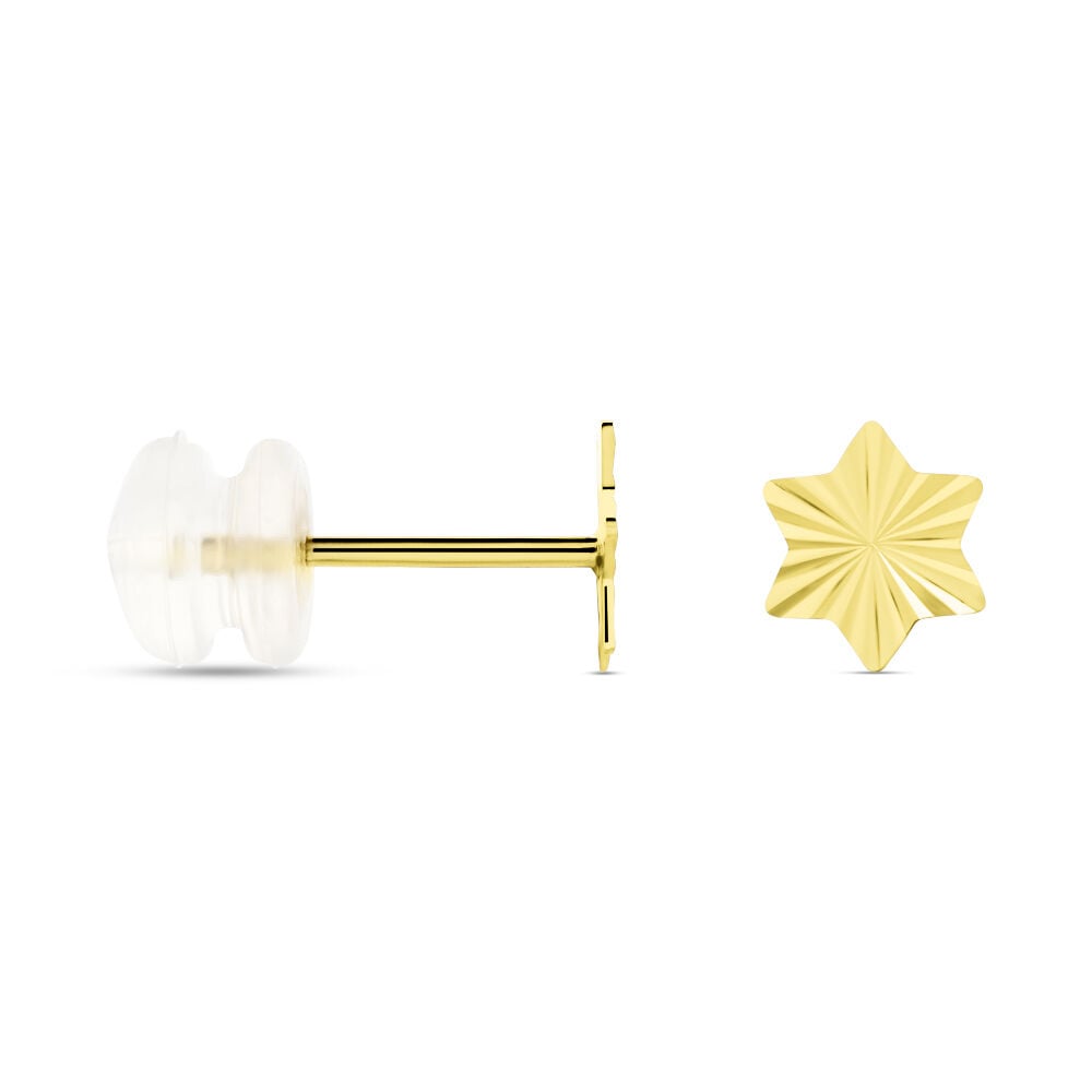 Boucles D'oreilles Puces Or Jaune Eadbert - Puces Femme | Marc Orian