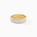 Alliance Raphie Ruban Plat Or Bicolore - Alliances duo Unisex | Marc Orian
