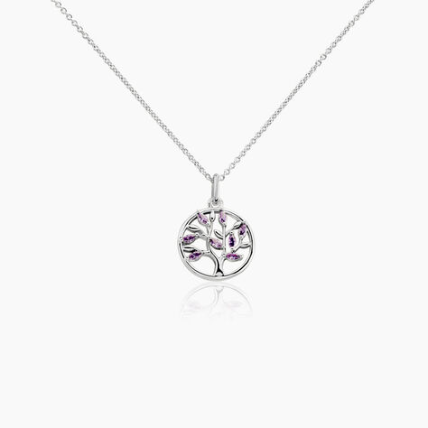 Collier Venka Argent Blanc Oxyde De Zirconium - Colliers avec pierres Femme | Marc Orian