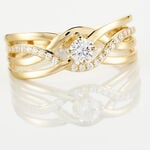 Bague Harmonia Or Jaune Oxyde De Zirconium - Solitaires Femme | Marc Orian