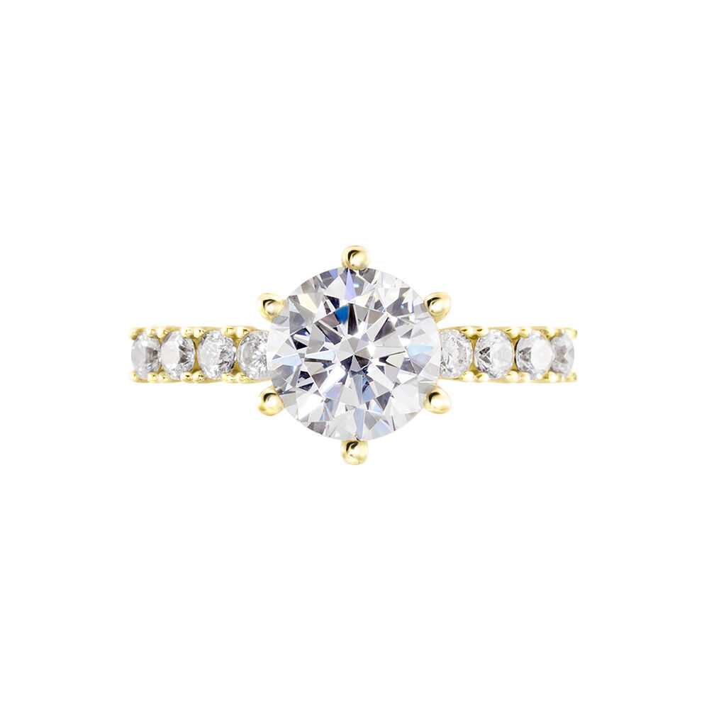 Solitaire Or Jaune Rachile Oxyde - Solitaires Femme | Marc Orian