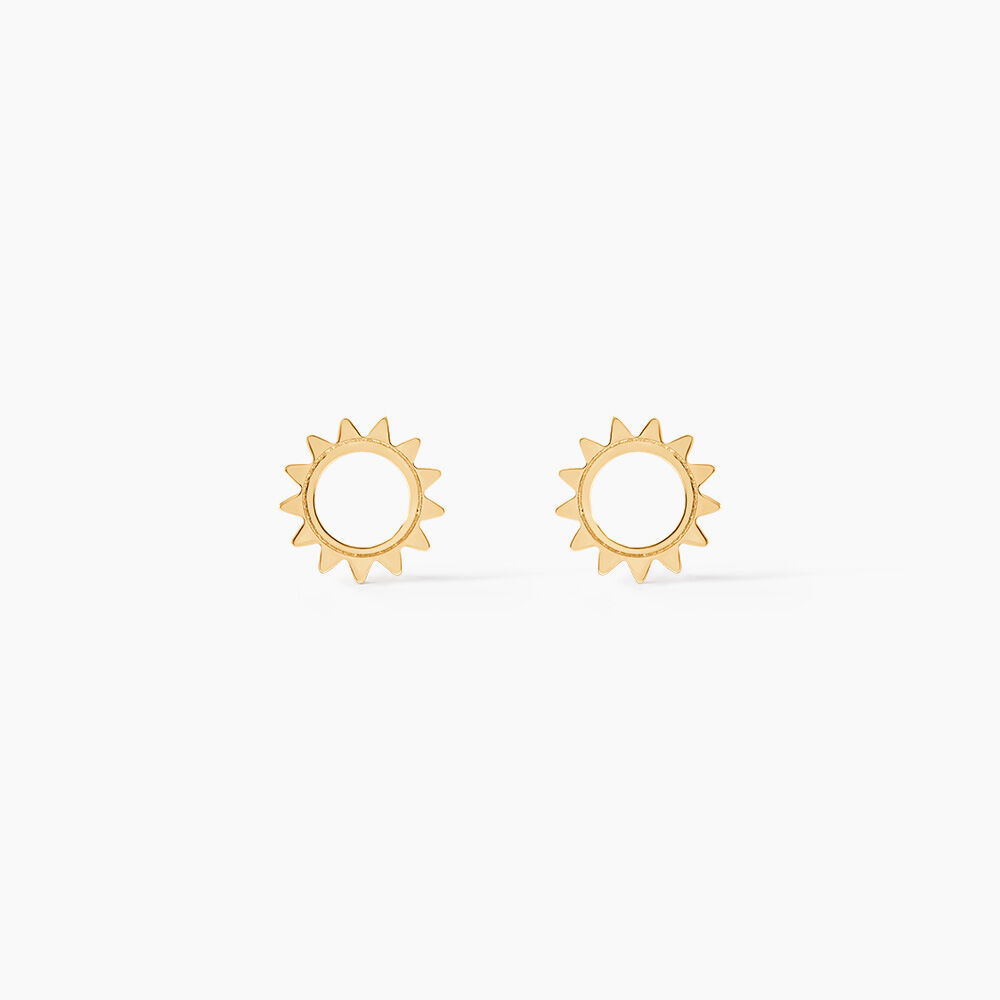 Boucles D'oreilles Puces Louki Or Jaune - Puces Femme | Marc Orian