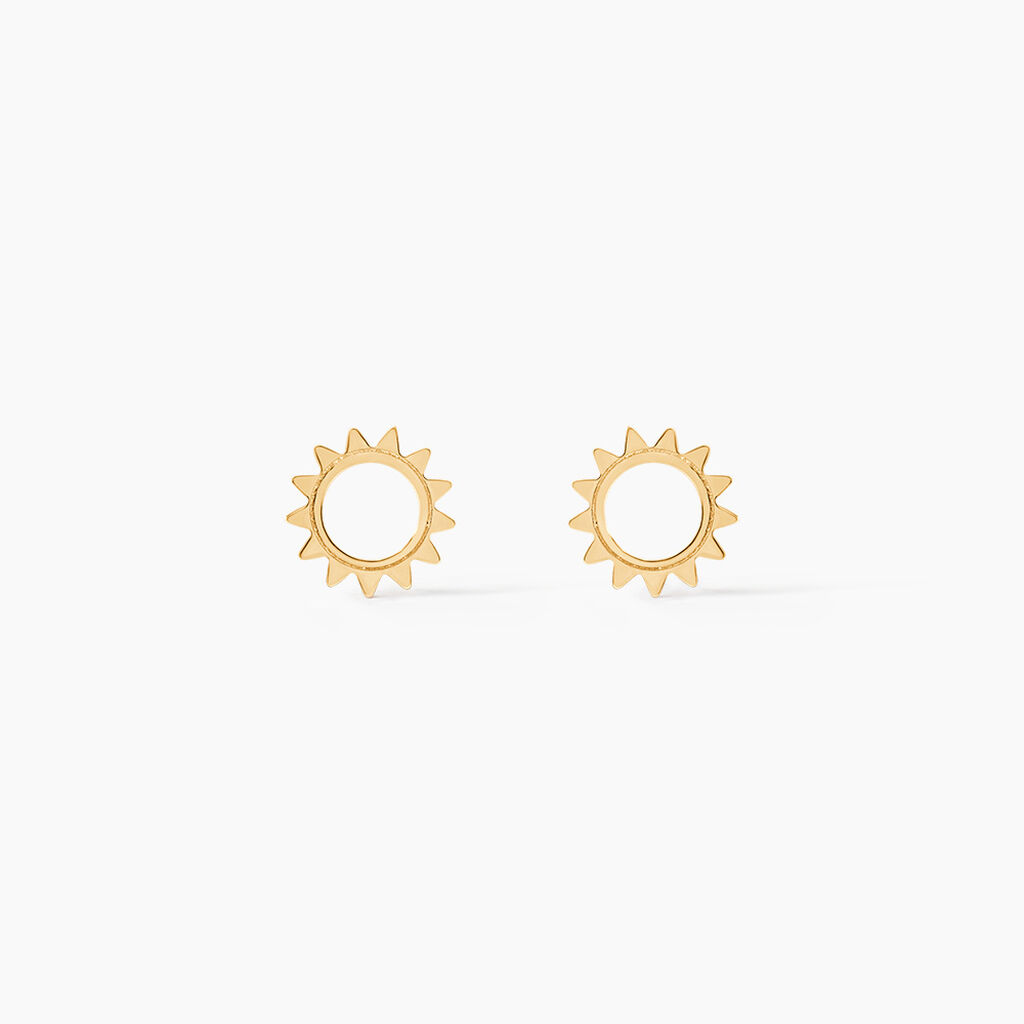 Boucles D'oreilles Puces Louki Or Jaune - Puces Femme | Marc Orian