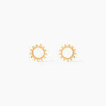 Boucles D'oreilles Puces Louki Or Jaune - Puces Femme | Marc Orian
