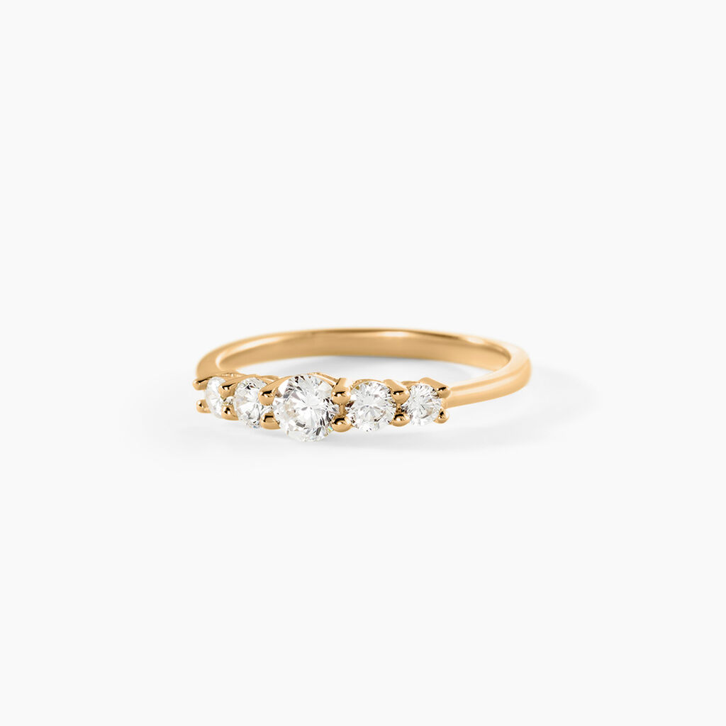 Bague Allice Plaqu&eacute; Or Jaune Oxyde De Zirconium - Bijoux fantaisie Femme | Marc Orian