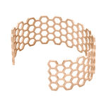 Bracelet Manchette Ouvert Acier Rose Buglose - Bijoux fantaisie Femme | Marc Orian
