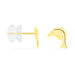 Boucles D'oreilles Puces Fulvie Dauphin Or Jaune - Puces Femme | Marc Orian