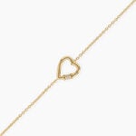 Bracelet Minie Argent Dor&eacute; A L'Or 750/1000 Oxyde De Zirconium - Bracelets cha&icirc;nes Femme | Marc Orian