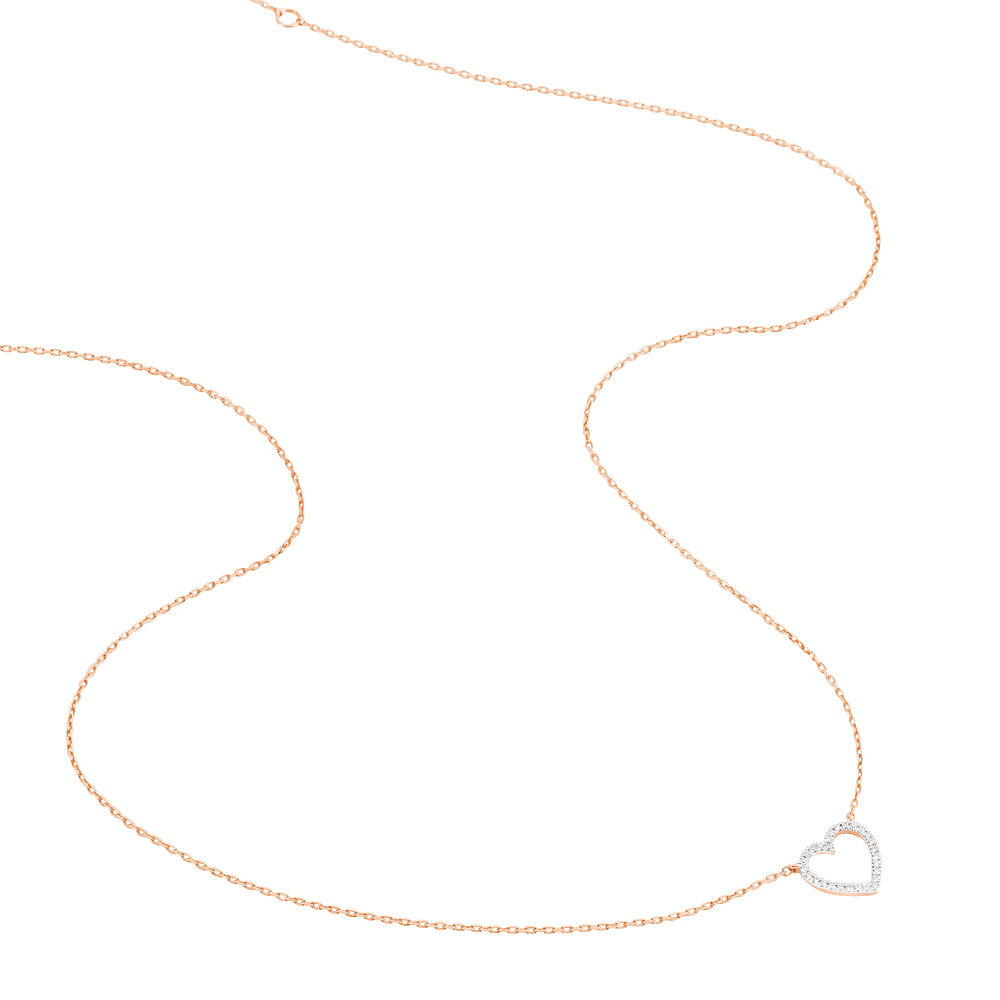 Collier Maude Or Rose Diamant - Colliers avec pierres Femme | Marc Orian