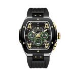 Montre Montignac Tonneau Chrono Noir - Montres &eacute;tanches Homme | Marc Orian
