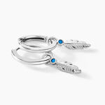 Cr&eacute;oles Nahara Argent Blanc Oxyde De Zirconium - Cr&eacute;oles Femme | Marc Orian