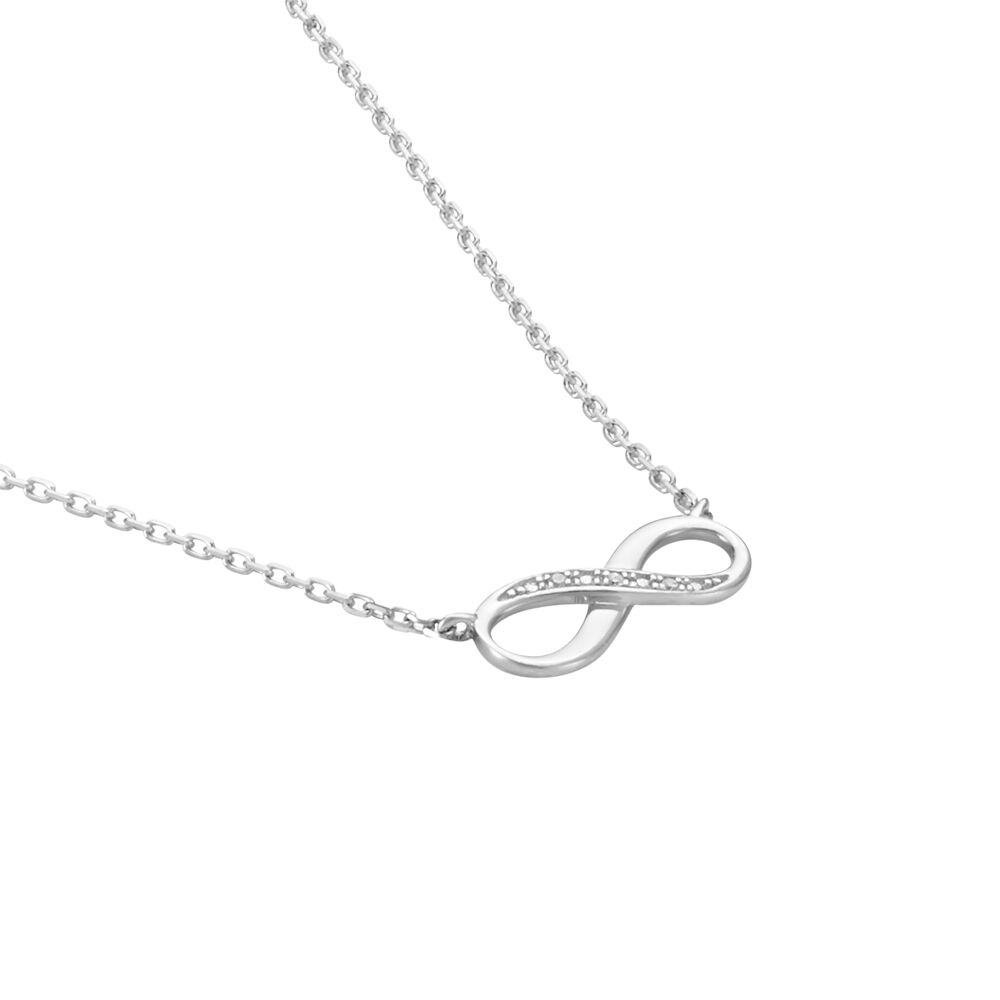 Collier Or Blanc Adrasteia Diamants - Colliers avec pierres Femme | Marc Orian