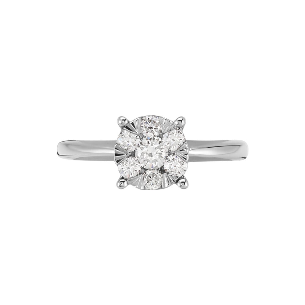 Bague Solitaire Or Blanc Dream Diamants - Parures de mariage Femme | Marc Orian