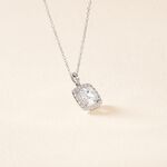 Collier Adrienne Or Blanc Oxyde De Zirconium - Colliers avec pierres Femme | Marc Orian