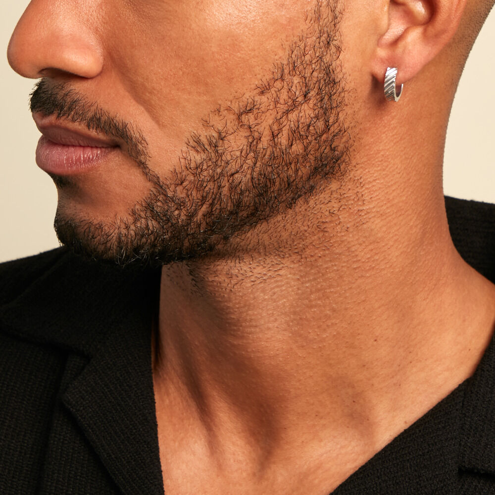 Créoles Orace Argent Blanc - Créoles Homme | Marc Orian