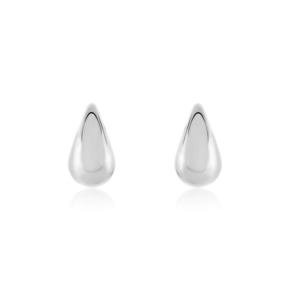 Boucles D'oreilles Puces Xenia Acier Blanc - Puces Femme | Marc Orian