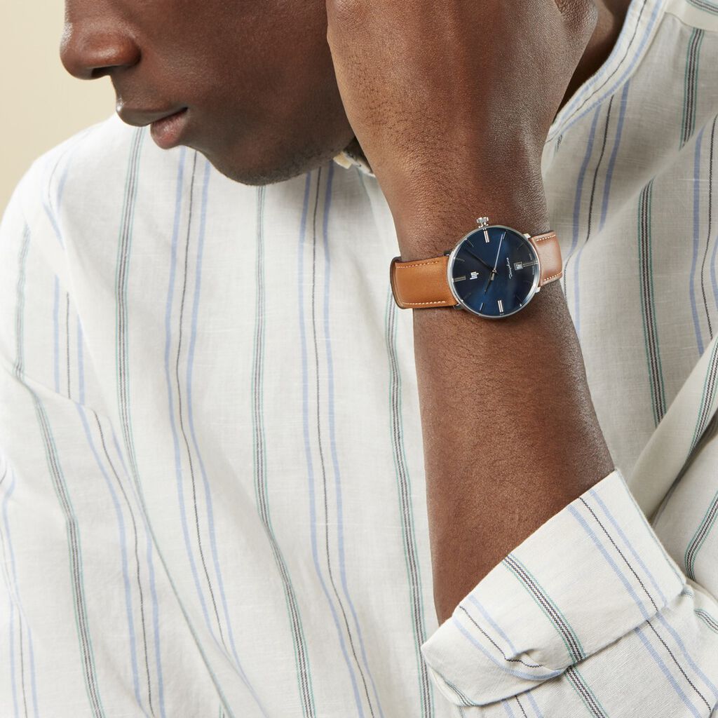 Montre Lip Dauphine Bleu - Montres classiques Homme | Marc Orian