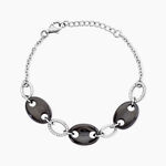 Bracelet Hattie Argent Blanc C&eacute;ramique Et Oxyde De Zirconium - Bracelets fantaisie Femme | Marc Orian