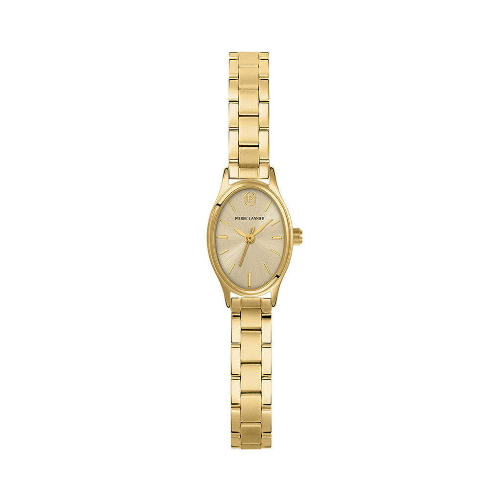 Montre Pierre Lannier Lannier Ovalia Champagne - Montres &eacute;tanches Femme | Marc Orian