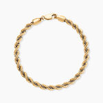 Bracelet Cordelia Maille Corde Et Venitienne Or Bicolore - Bracelets mailles Femme | Marc Orian