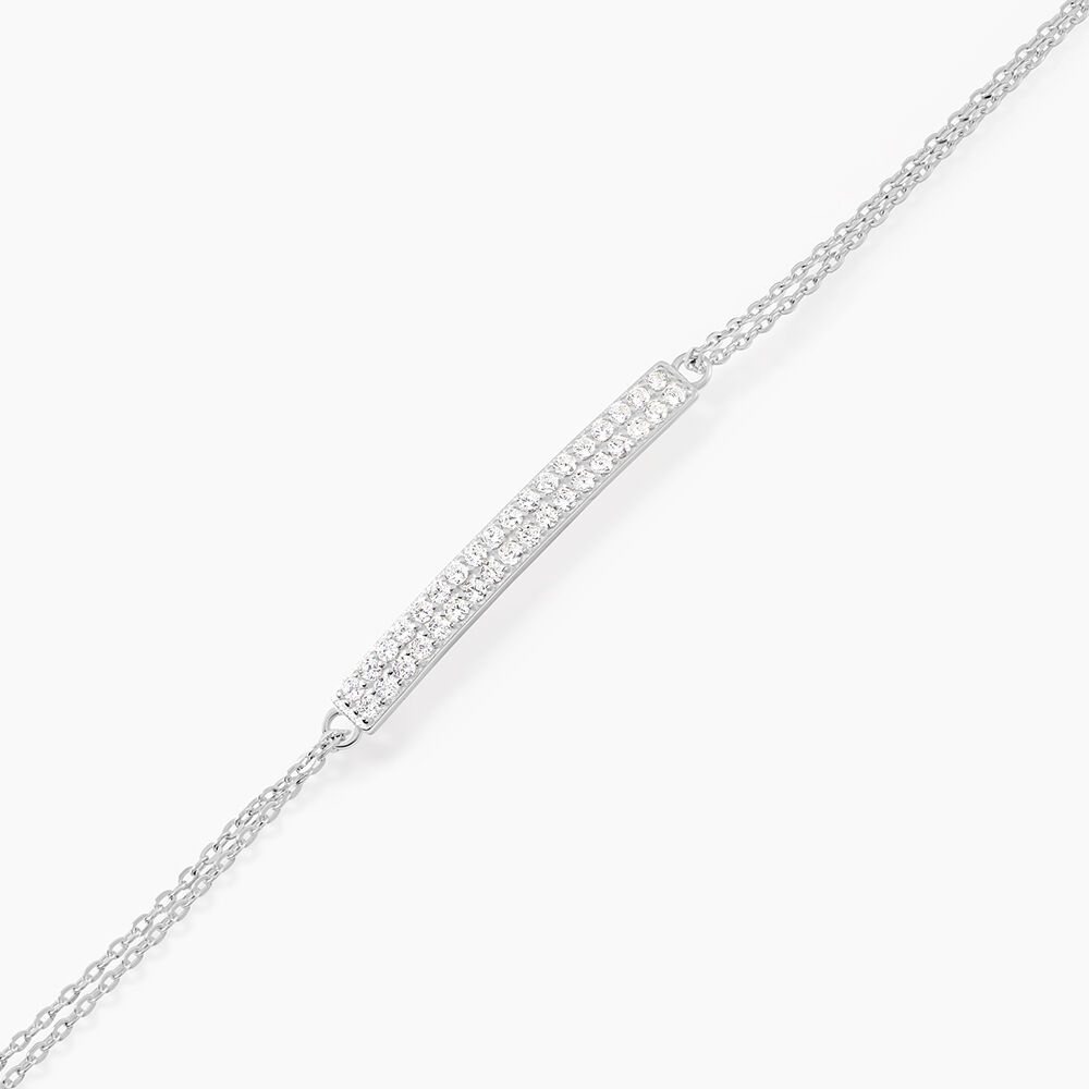 Bracelet Melineeargent Blanc Oxyde De Zirconium - Bracelets chaînes Femme | Marc Orian