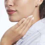 Boucles D'oreilles Puces Or Jaune Laberiane Diamants - Puces Femme | Marc Orian