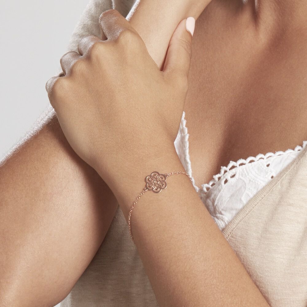 Bracelet Rubino Argent Rose - Bracelets chaînes Femme | Marc Orian